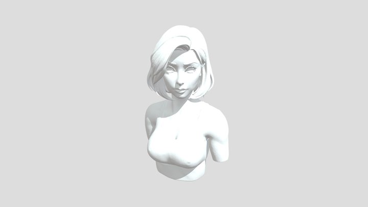 Serene Portrait 3D Model