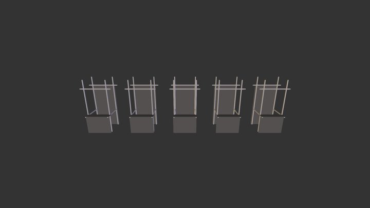 Desks 3D Model