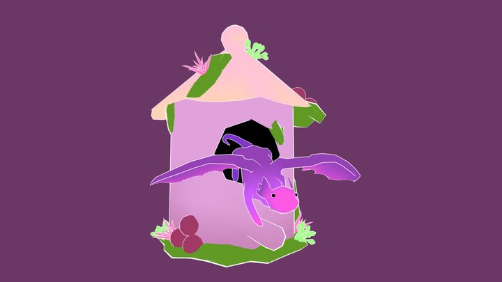 Dragon Bird House 3D Model