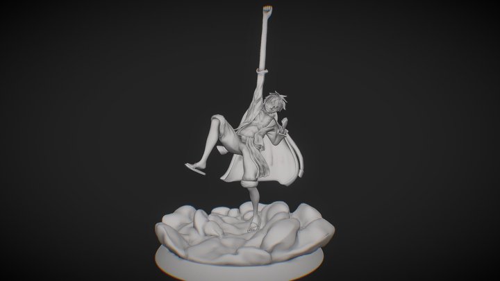 Luffy Haoshoku Haki - One piece 3D Model