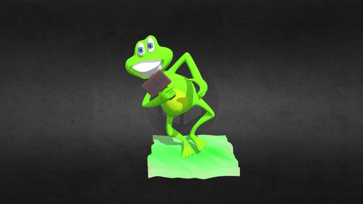 Frog 3D Model ready printer 3D 3D Model