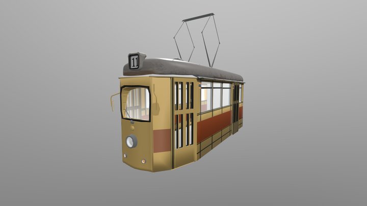 1960´s Tram 3D Model