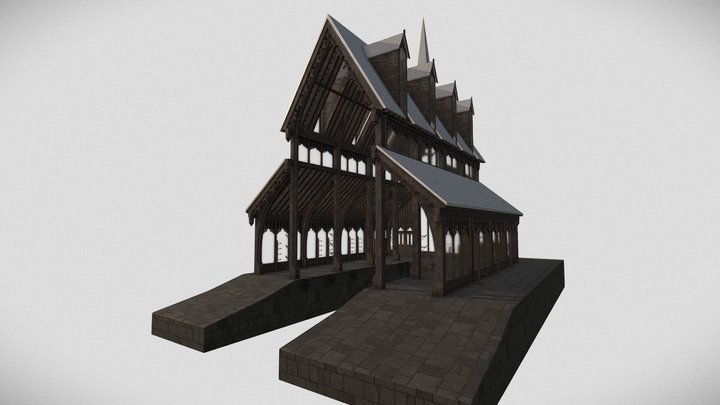 Hogwarts Boathouse - WIP 3D Model