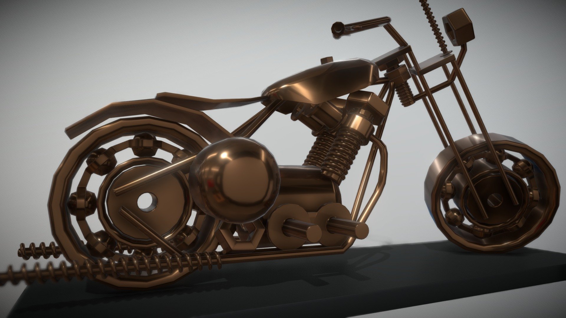 Metal Bike showpiece ( FREE ) - Download Free 3D model by rajatnidaria ...