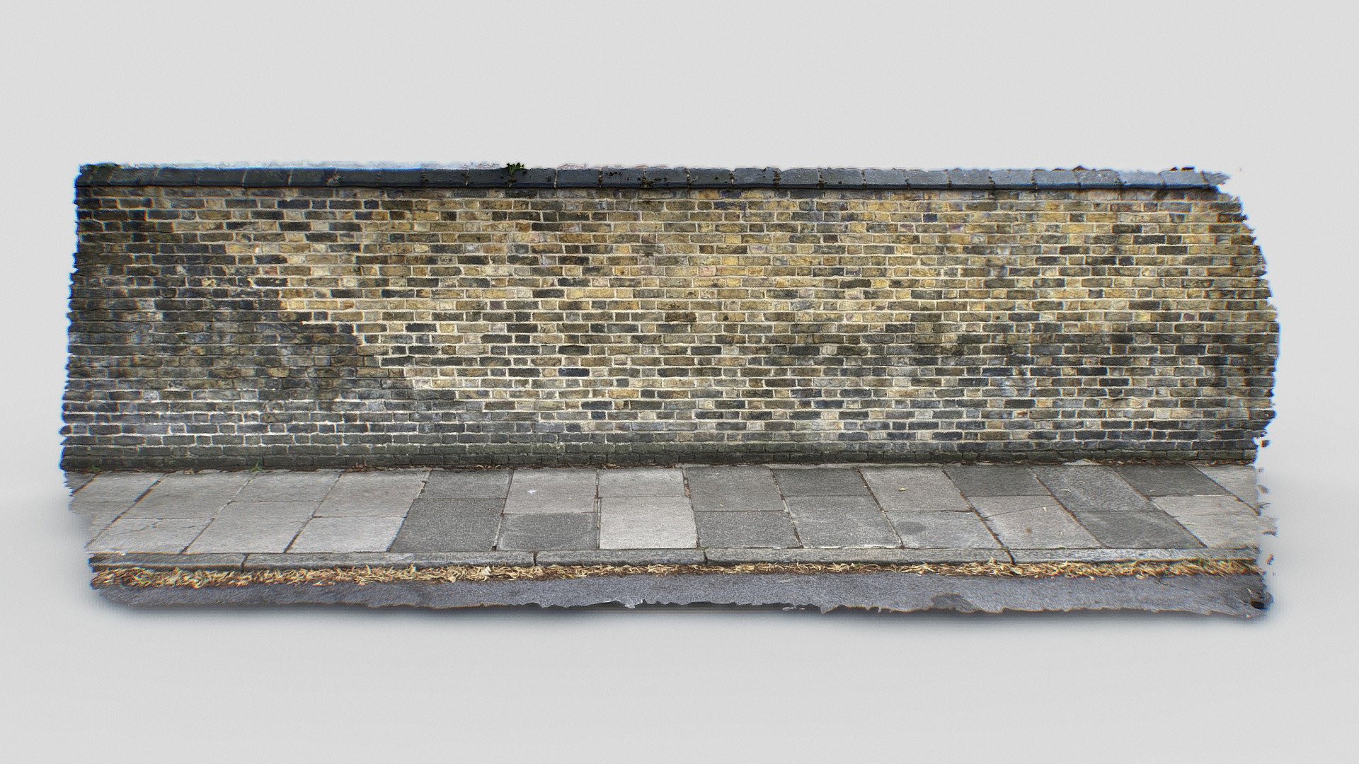 Brick wall and Pavement