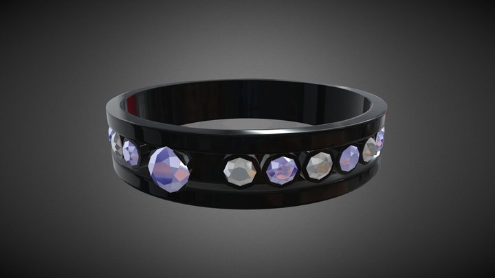 Gemstone Ring 3D Model