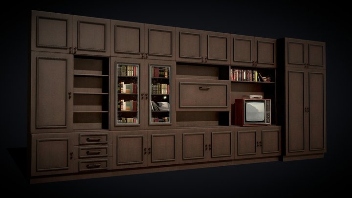 Soviet Cupboard 3D Model