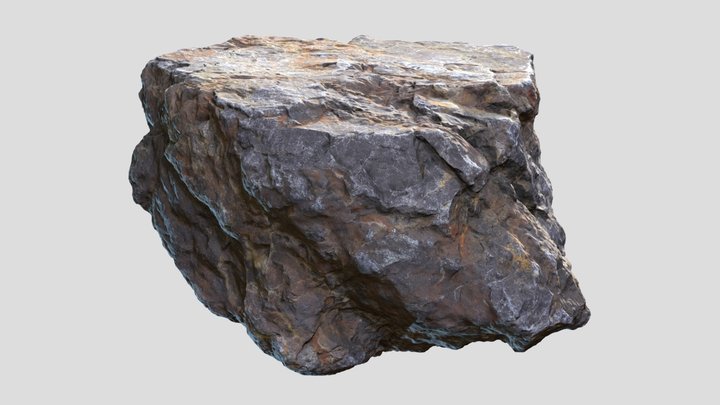 Alaskan Cliff Rock Chunk 9 3D Model