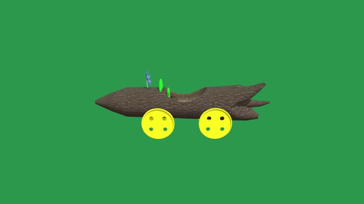 Tree Log Ride 3D Model