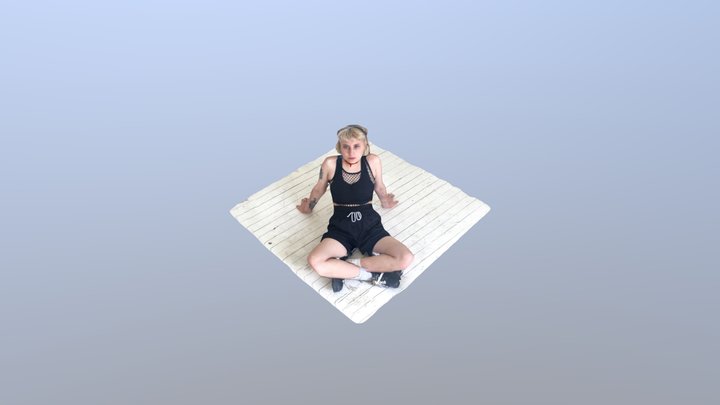Maite on floor 3D Model