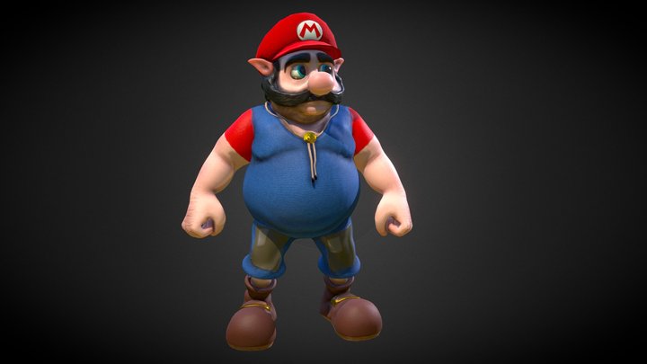 Talon Zelda OoT - Mario Version 3D Model