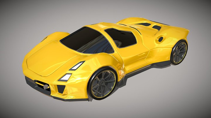 Exanox sportscar concept 3D Model