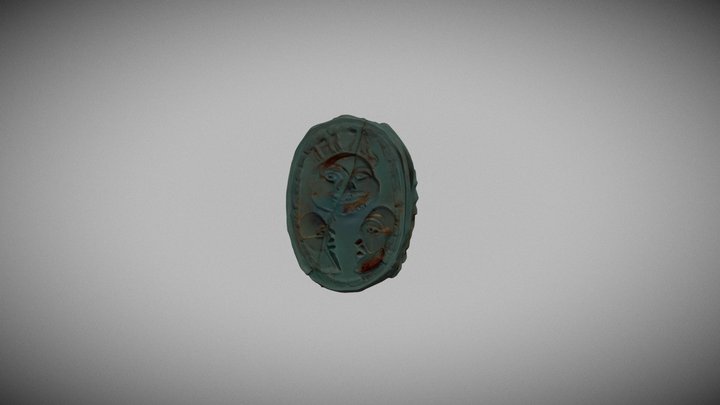SCARABEO  Gorgone e profili maschili barbuti 3D Model