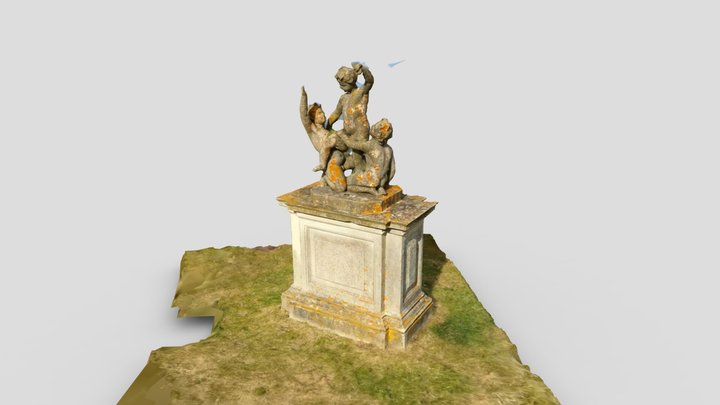 Hampton Court Palace - Statue 3D Model