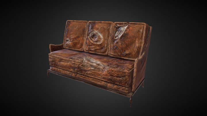 broken couch 3D Model