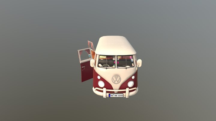 VW Bus 3D Model