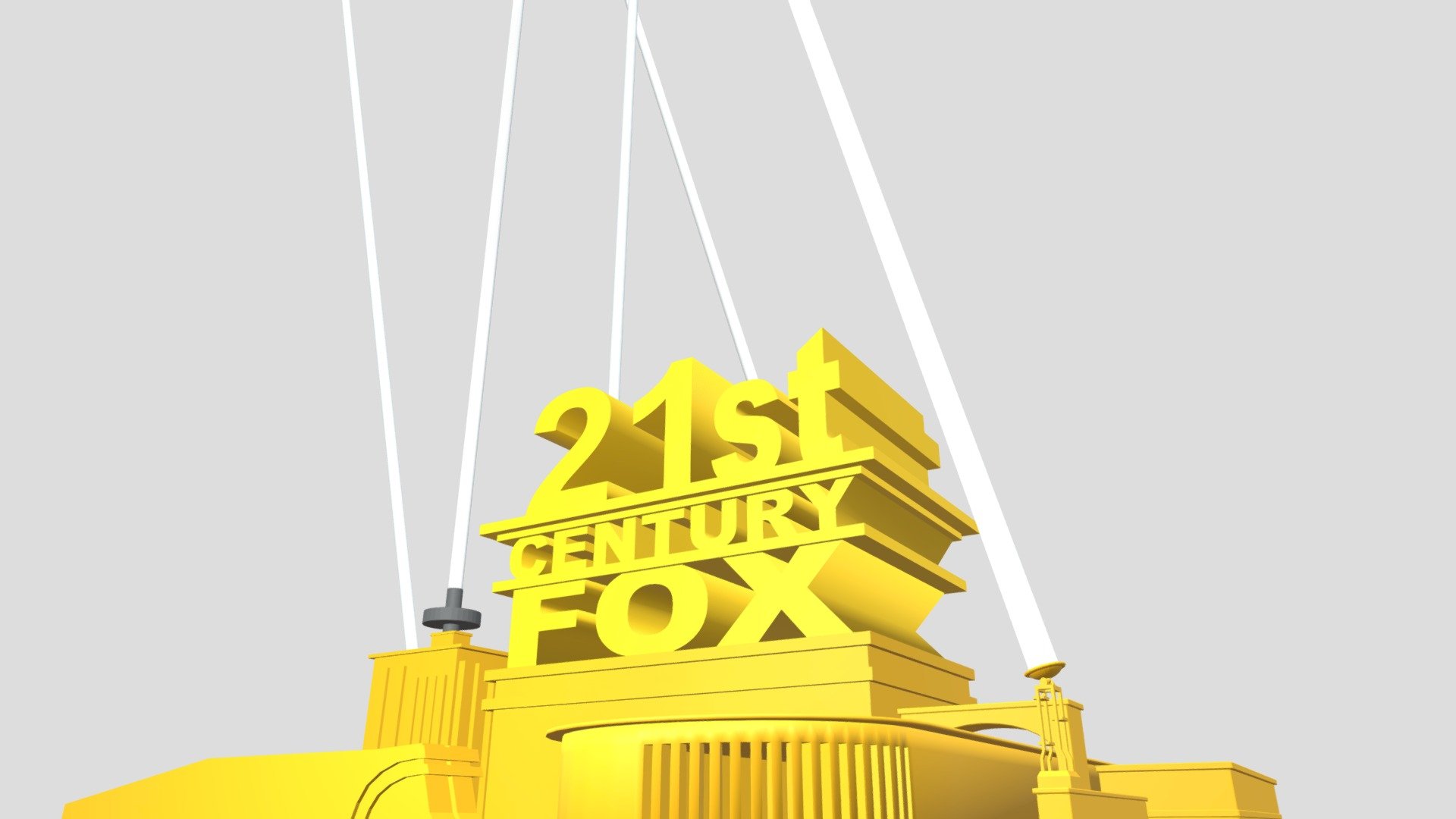 21st Century Fox logo by Leonidas GGG remake - Download Free 3D model ...