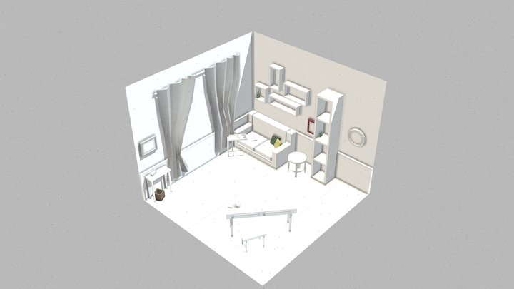 Simple Home Interior 3D Model