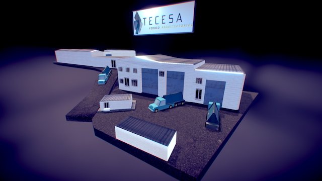 TECESA Glass Factory Model 3D Model