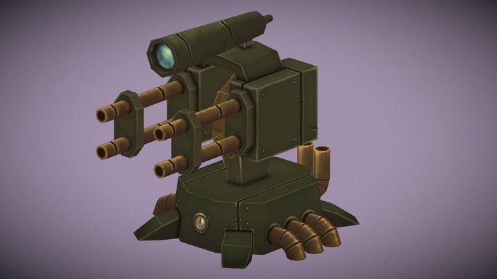 Flak Cannon 3D Model