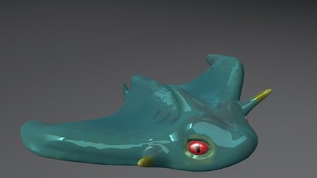 Aquatic alien species 3D Model