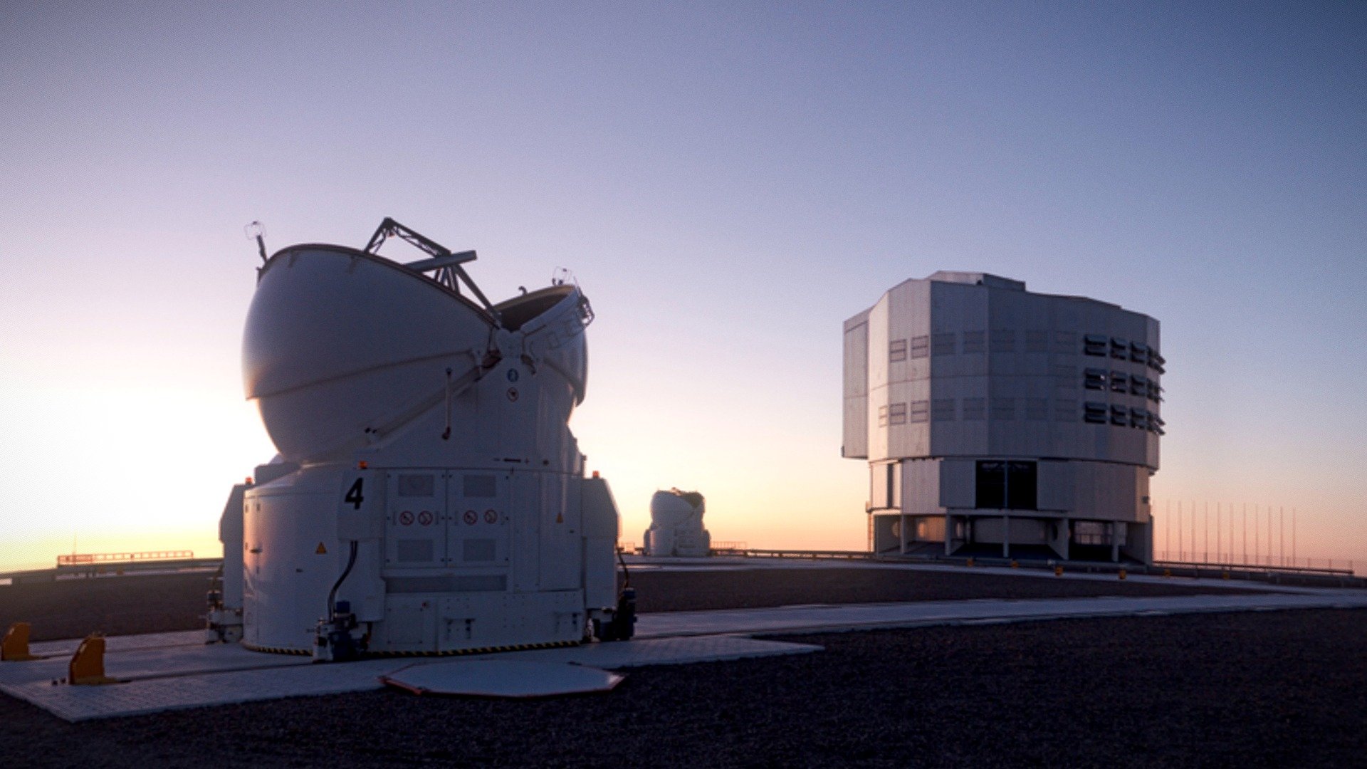 ESO’s Very Large Telescope at Sunset