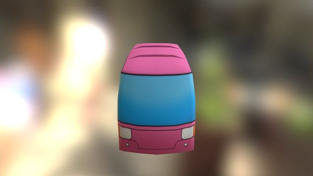 Toon Bus 3D Model