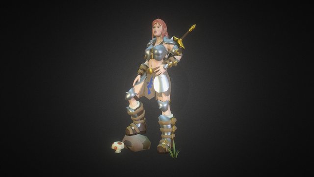 Gwenyth the Warrior 3D Model