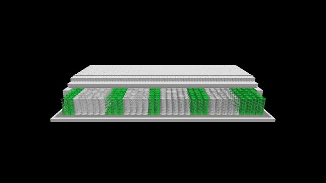 ARGOS - Materac kieszeniowy 9-stref 3D Model