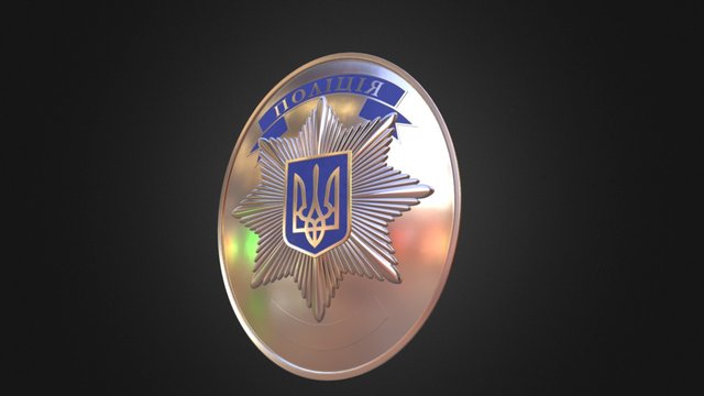 Police badge 3D Model