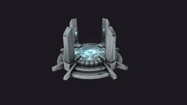 Stylized Arcane Portal 3D Model