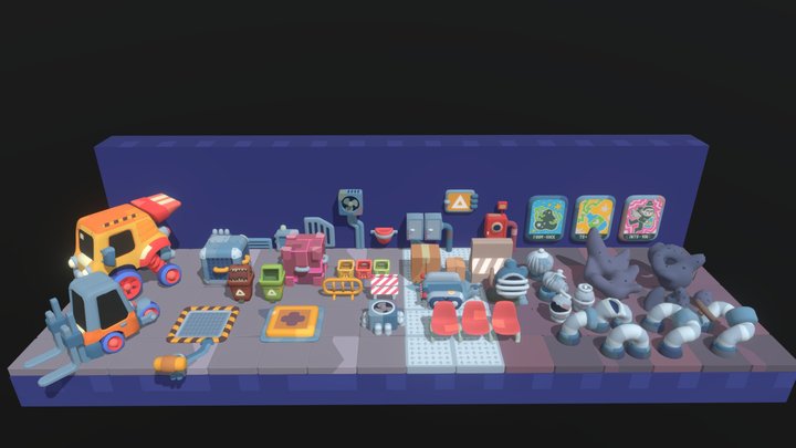 Outbound - Environment Kit 3D Model
