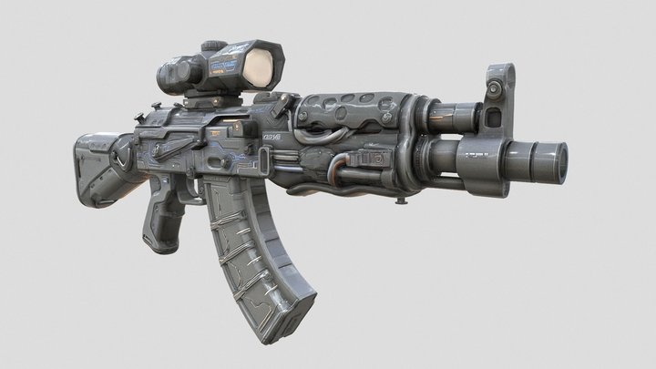❰'AK'❱ꇓ❌ꇓ❴'Eš.⌬.три'❵ – Modello 3D gratuito STL