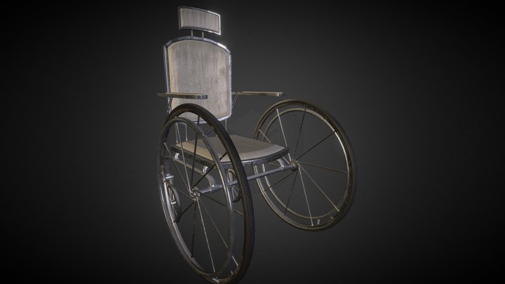 Old Wheelchair 3D Model