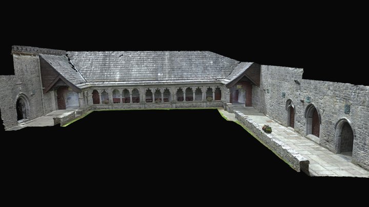 Holycross Abbey Cloister 3D Model
