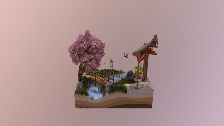 Asian Plot 3D Model