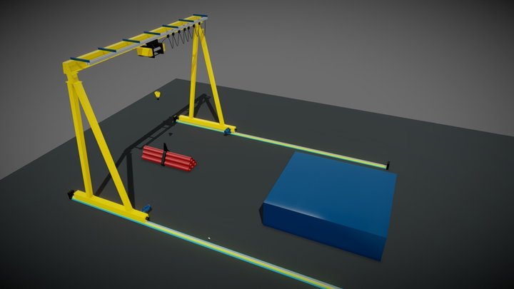 Gentry Crane 3D Model