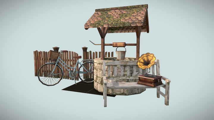 DAE 5 Finished props - Grandma's House 3D Model