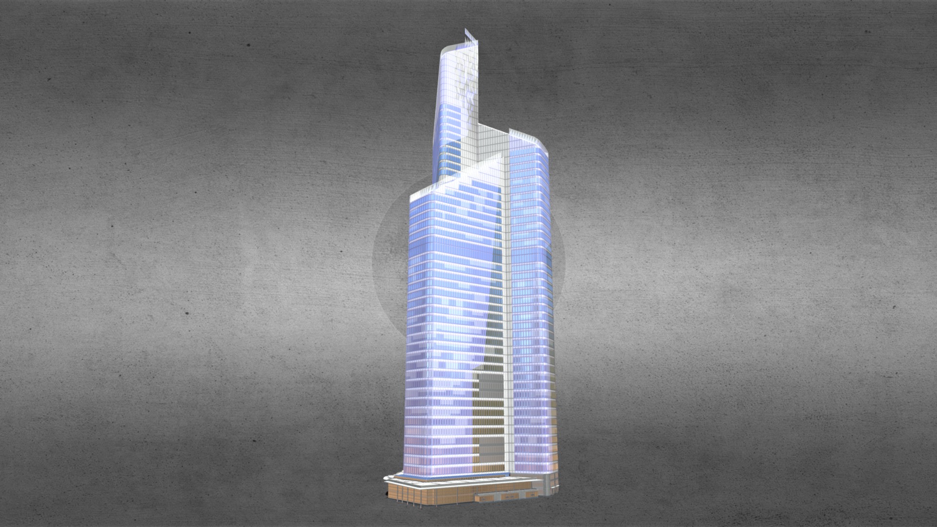3D model First Tower – La Défense / Paris - This is a 3D model of the First Tower - La Défense / Paris. The 3D model is about a tall metal tower.