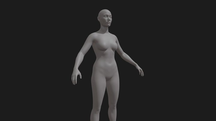 Female04 BaseMesh Metahman girl 3D Model