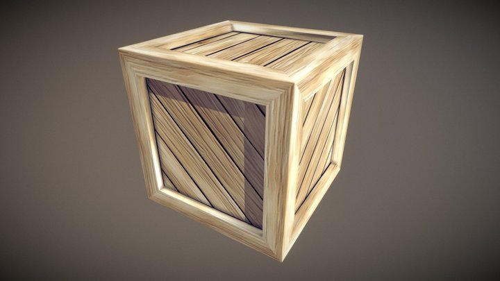 Simple Crate - Cartoonified 3D Model