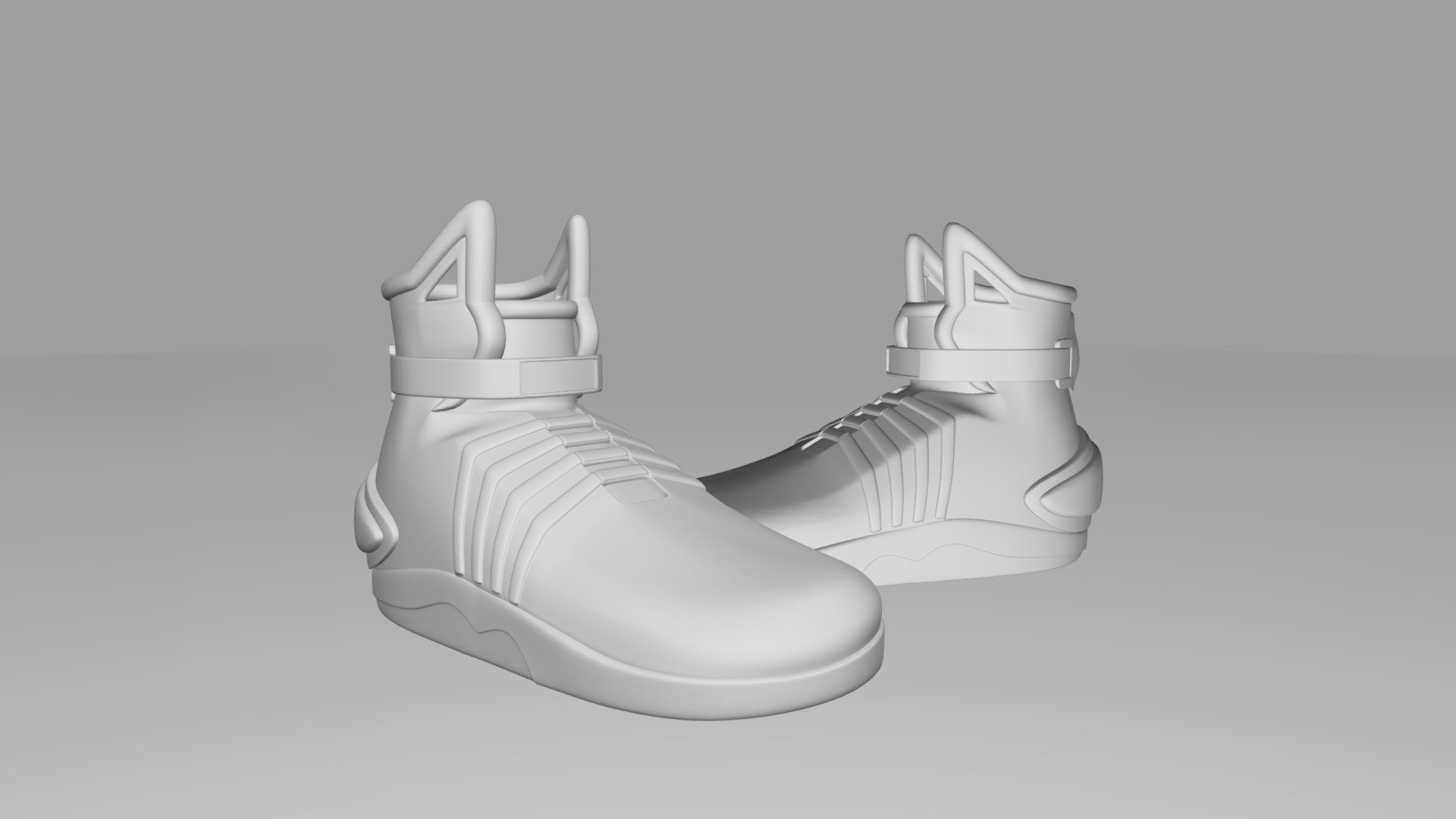 Futuristic High Top Sneakers Download Free 3D model by Alexei