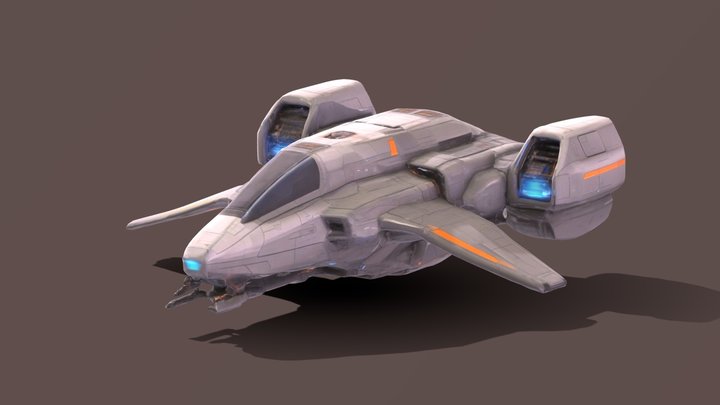 Starship Vanguard 3D Model