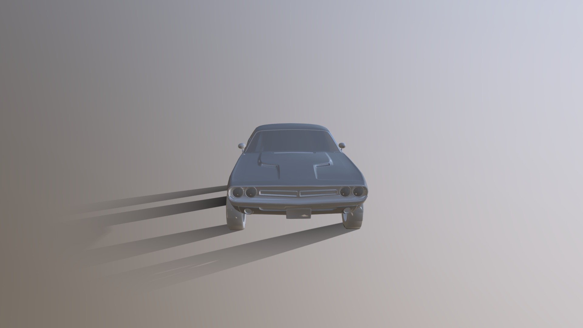 Dodge Challenger 1970 — Sketchfab embed 3D viewer