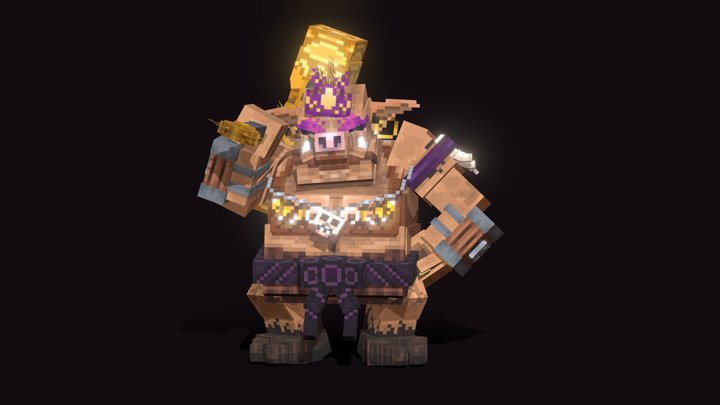 Piglin queen 3D Model