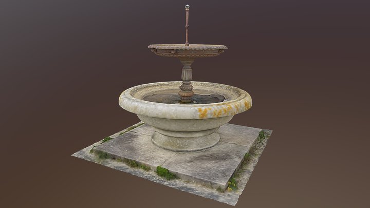 St Anthony Fountain, Penzance 3D Model