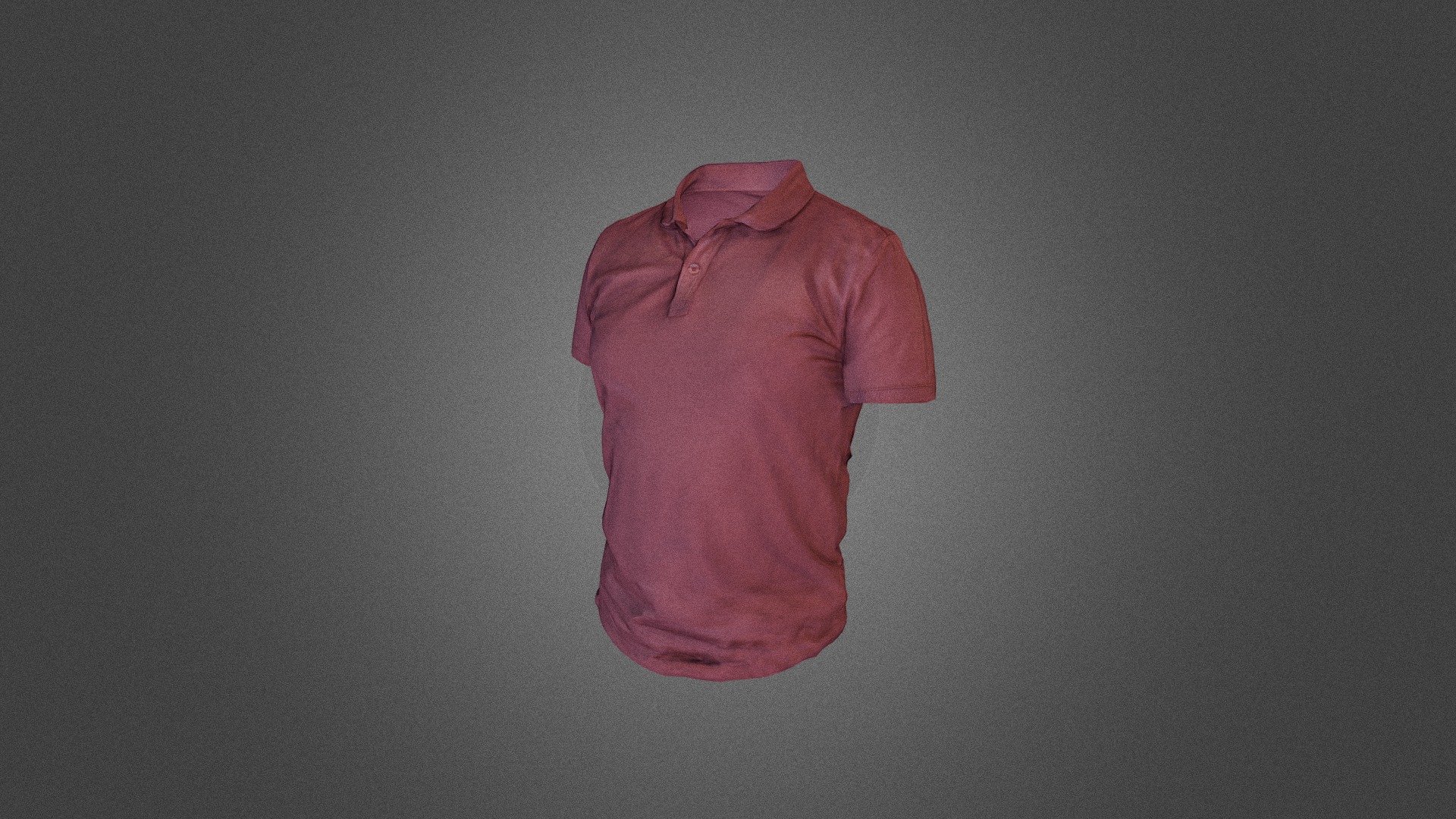 3D model T-shirt low poly - This is a 3D model of the T-shirt low poly. The 3D model is about a pink shirt on a white surface.