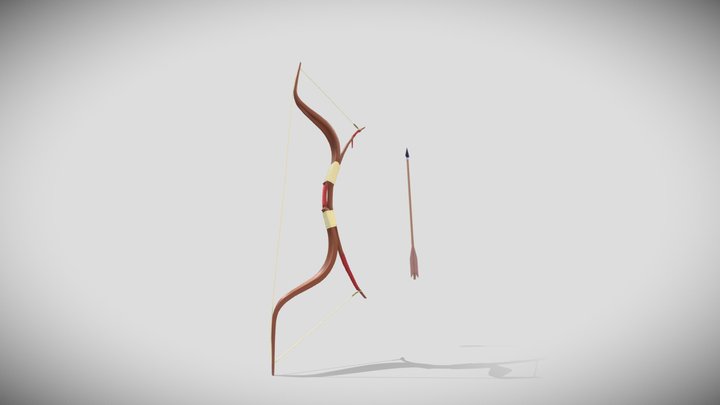 Combat Bow 3D Model