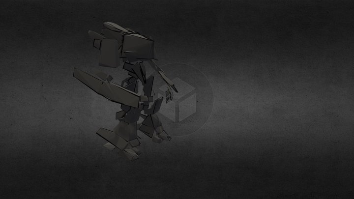 Box Mecha 001 3D Model