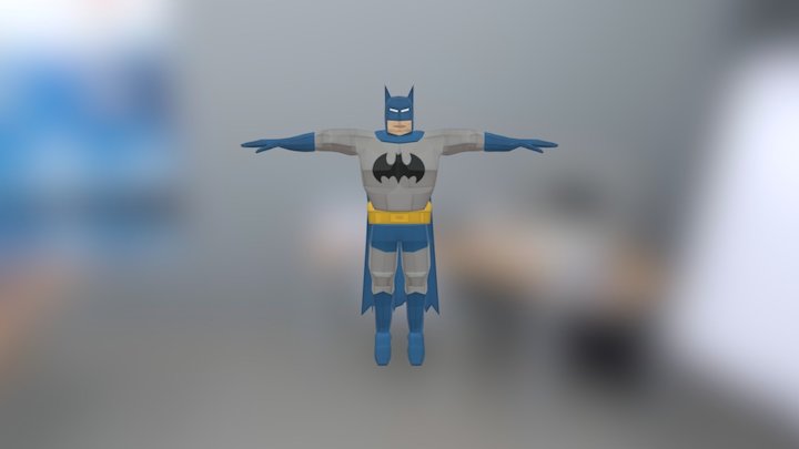 Lowpoly Batman (Textured) 3D Model